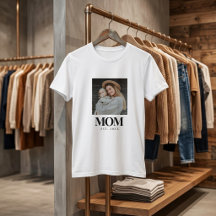 Mama hat Schwarze Typografie Foto-Geschenk gegründ