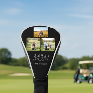 Mama hat schwarzes Skript 3 Foto eingerichtet  Golf Headcover