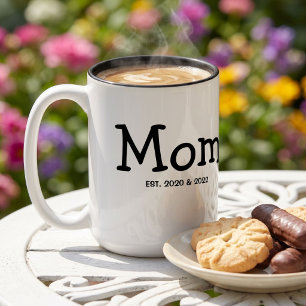 Mama hat sich etabliert Geschenk für Mama Zweifarbige Tasse
