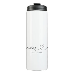 Mama hat Skript & Herz Geschenk für neue Mütter Thermosbecher
