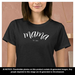 Mama hat Skript Minimalistisches Jahr Neu Mama ein T-Shirt