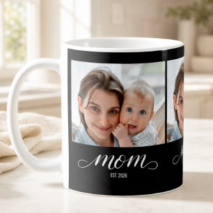 Mama hat Skript Schwarz 3 Foto eingerichtet  Kaffeetasse