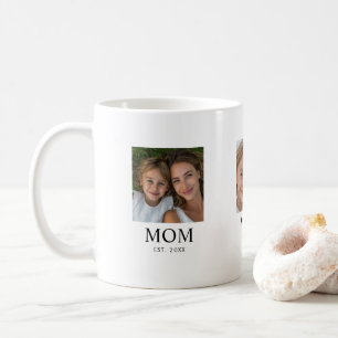 Mama hat Skript Schwarz 3 Foto eingerichtet Kaffeetasse