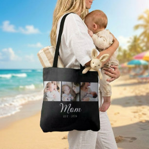 Mama hat Skript Schwarz 3 Foto eingerichtet  Tasche