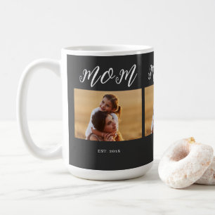 Mama hat Skript Schwarz 3 Foto etabliert Kaffeetasse