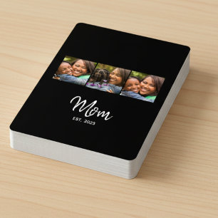Mama hat Skript Schwarz 3 Foto  Spielkarten