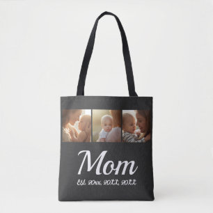 Mama hat Skript Schwarz 3 Foto Tasche