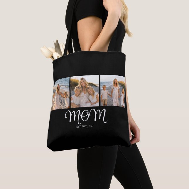 Mama hat Skript Schwarz 3 Foto Tasche (Von Nahem)