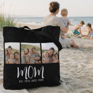 Mama hat Skript Schwarz 3 Foto Tasche