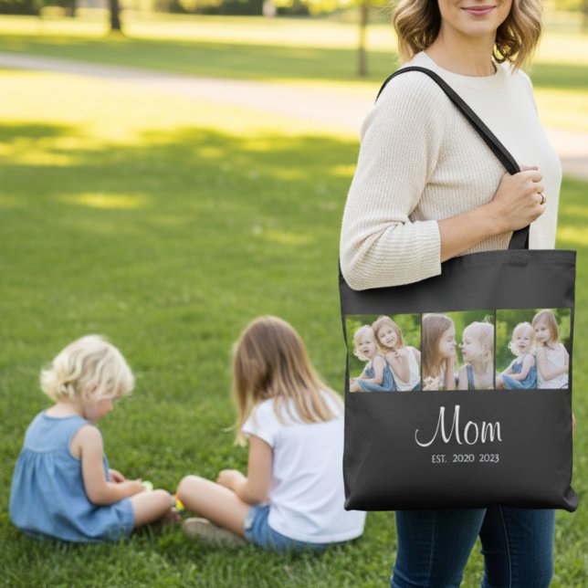 Mama hat Skript Schwarz 3 Foto Tasche (Von Creator hochgeladen)