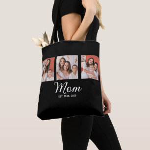 Mama hat Skript Schwarz 3 Foto Tasche
