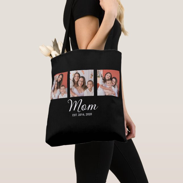 Mama hat Skript Schwarz 3 Foto Tasche (Von Nahem)