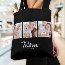 Mama hat Skript Schwarz 3 Foto-Tasche