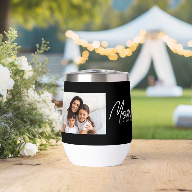 Mama hat Skript Schwarz Foto erstellt (Hochzeit (gedreht))
