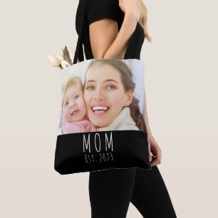 Mama hat Skript Schwarz Foto erstellt Tasche