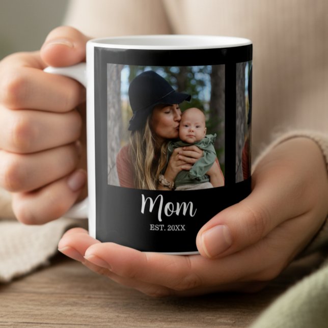 Mama hat Skript Schwarz Foto  Kaffeetasse (Von Creator hochgeladen)