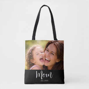 Mama hat Skript Schwarz Foto Tasche