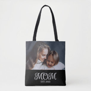 Mama hat Skript Schwarz Foto Tasche