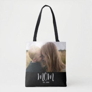 Mama hat Skript Schwarz Foto Tasche
