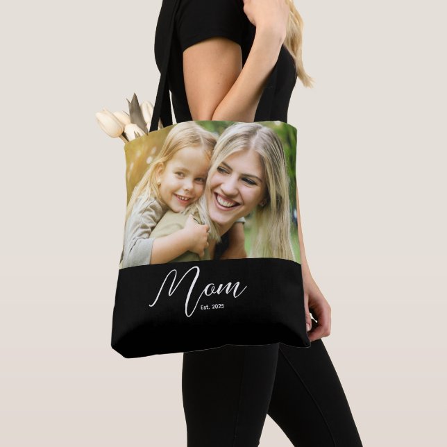 Mama hat Skript Schwarz Foto Tasche (Von Nahem)