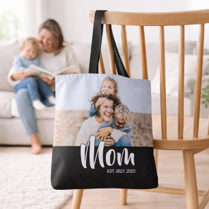 Mama hat Skript Schwarz Foto Tasche