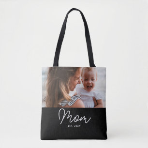 Mama hat Skript Schwarz Foto Tasche