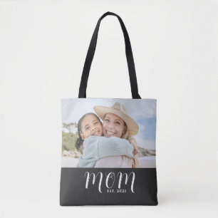 Mama hat Skript Schwarz Foto Tasche
