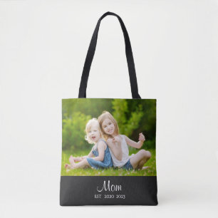 Mama hat Skript Schwarz Foto Tasche