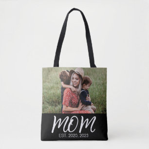 Mama hat Skript Schwarz Foto Tasche