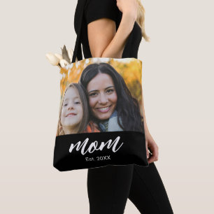 Mama hat Skript Schwarz Foto Tasche