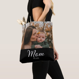 Mama hat Skript Schwarz Foto Tasche