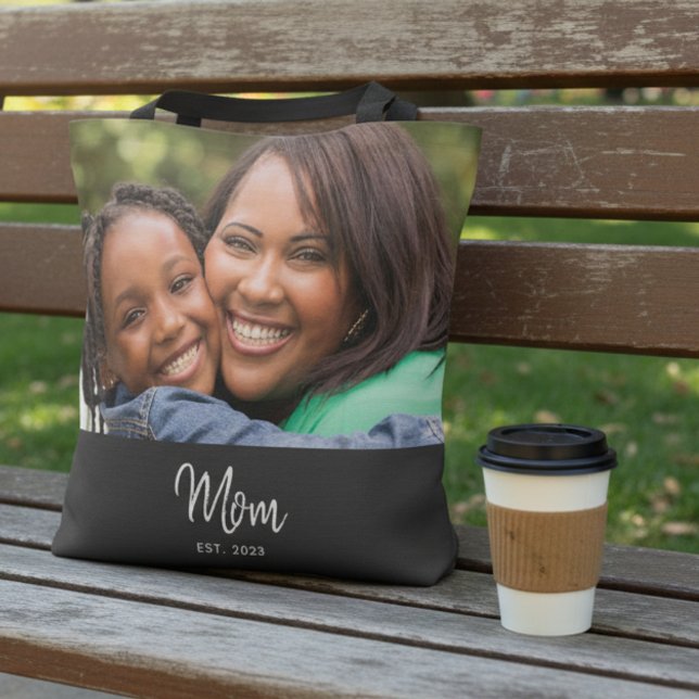 Mama hat Skript Schwarz Foto-Tasche Tasche (Von Creator hochgeladen)