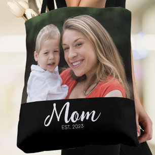 Mama hat Skript Schwarz Foto-Tasche Tasche