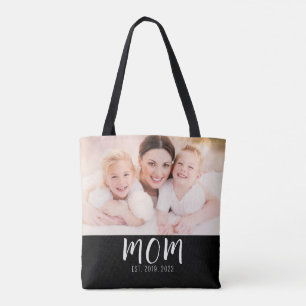 Mama hat Skript Schwarz Foto-Tasche Tasche