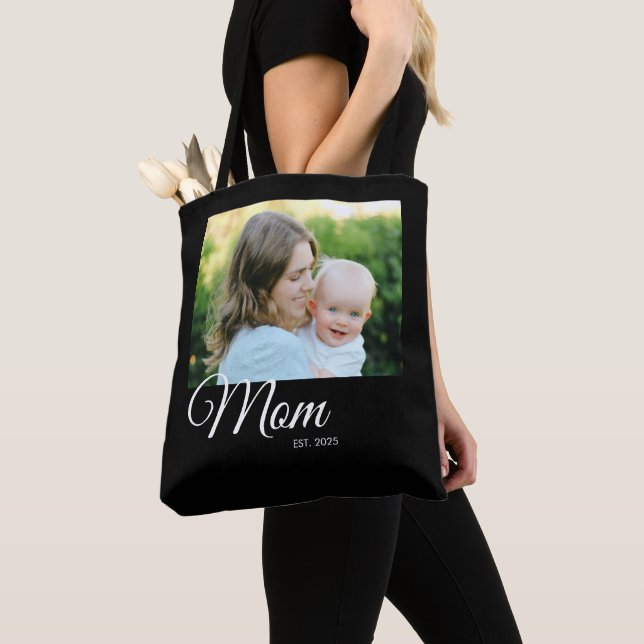 Mama hat Skript Schwarzes Foto-Geschenk eingericht Tasche (Von Nahem)