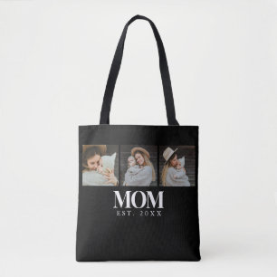 Mama hat Weiße Typografie 3 Foto eingerichtet Tasche