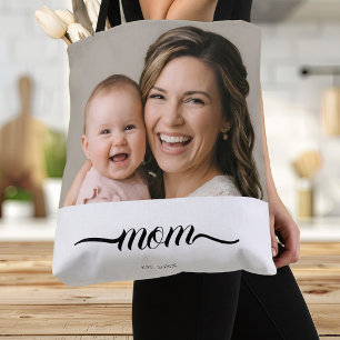 Mama hat weißes Foto individuell Jahr gegründet Tasche