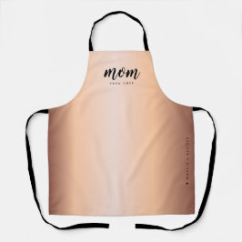 Mama Head Koch Imitate Rose Gold Minimalistisch Schürze