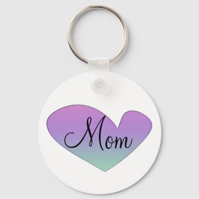 Mama Heart Keychain Schlüsselanhänger (Vorderseite)