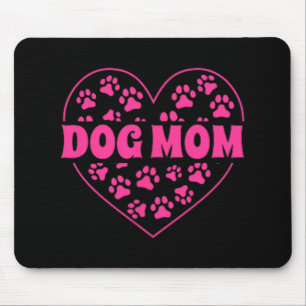 Mama Heart Mothers Day Golden Retriever Hund Mama Mousepad