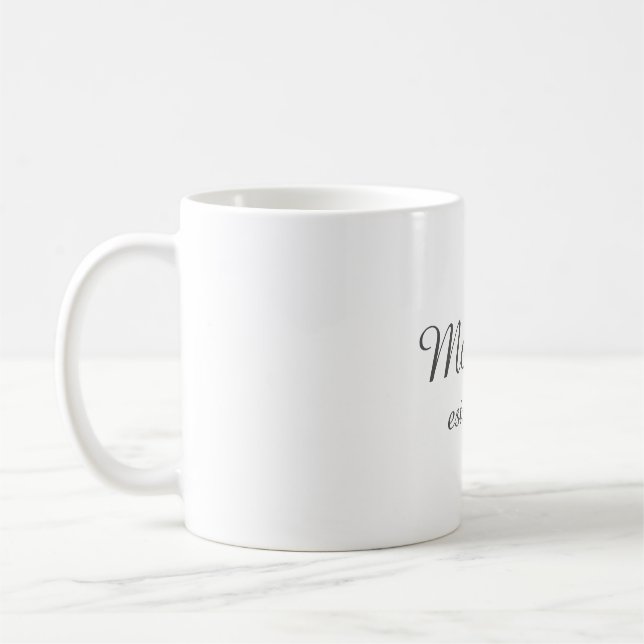 Mama hergestellte Tasse (Links)