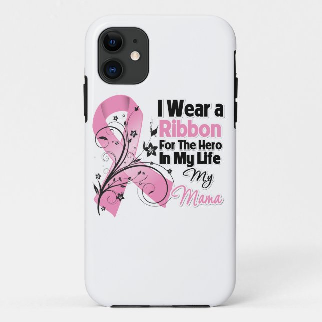 Mama Hero in My Life Brustkrebs Case-Mate iPhone Hülle (Rückseite)