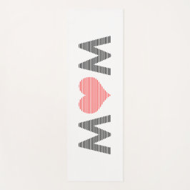 Mama - Herz - Liebe - Mutter - Rosa Yogamatte