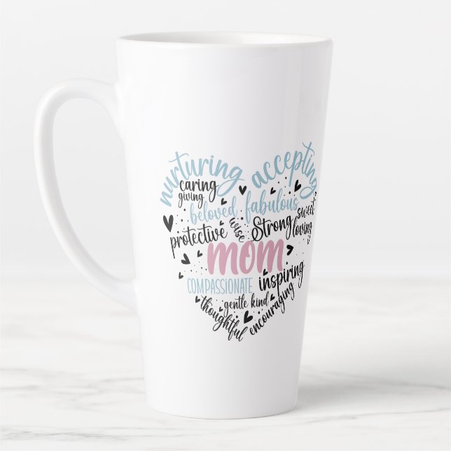 Mama Herzlieben Gekümmert süß, gepflegt Milchtasse (Links)