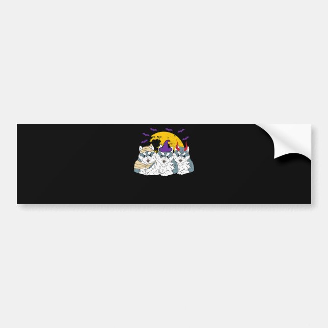 Mama-Hexenhund | Halbgeschenk Autoaufkleber (Vorne)