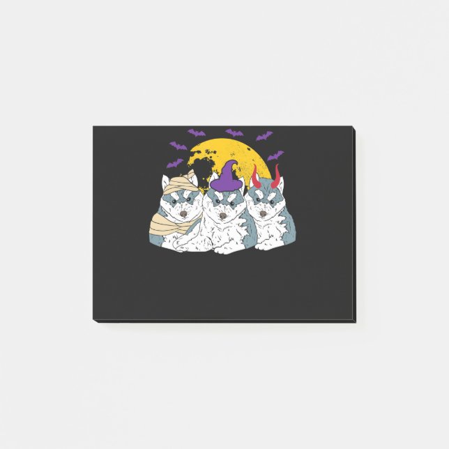 Mama-Hexenhund | Halbgeschenk Post-it Klebezettel (Vorderseite)