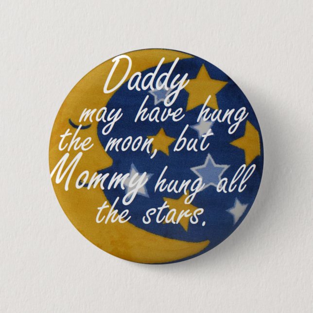 Mama hing die Sterne Button (Vorderseite)