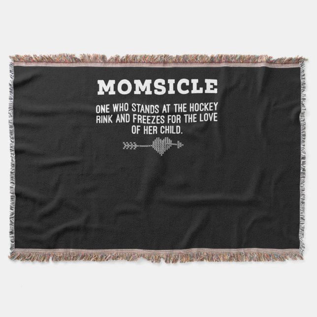 Mama Hockey Momsicle Definition T - Shirt Decke (Vorderseite)