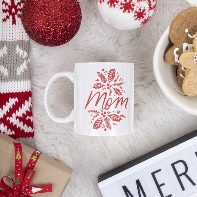 Mama Holly Berry Red Holiday Kaffeetasse (Von Creator hochgeladen)
