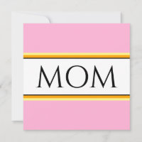 MAMA Hübsch rosa, orange-weiße Streifen